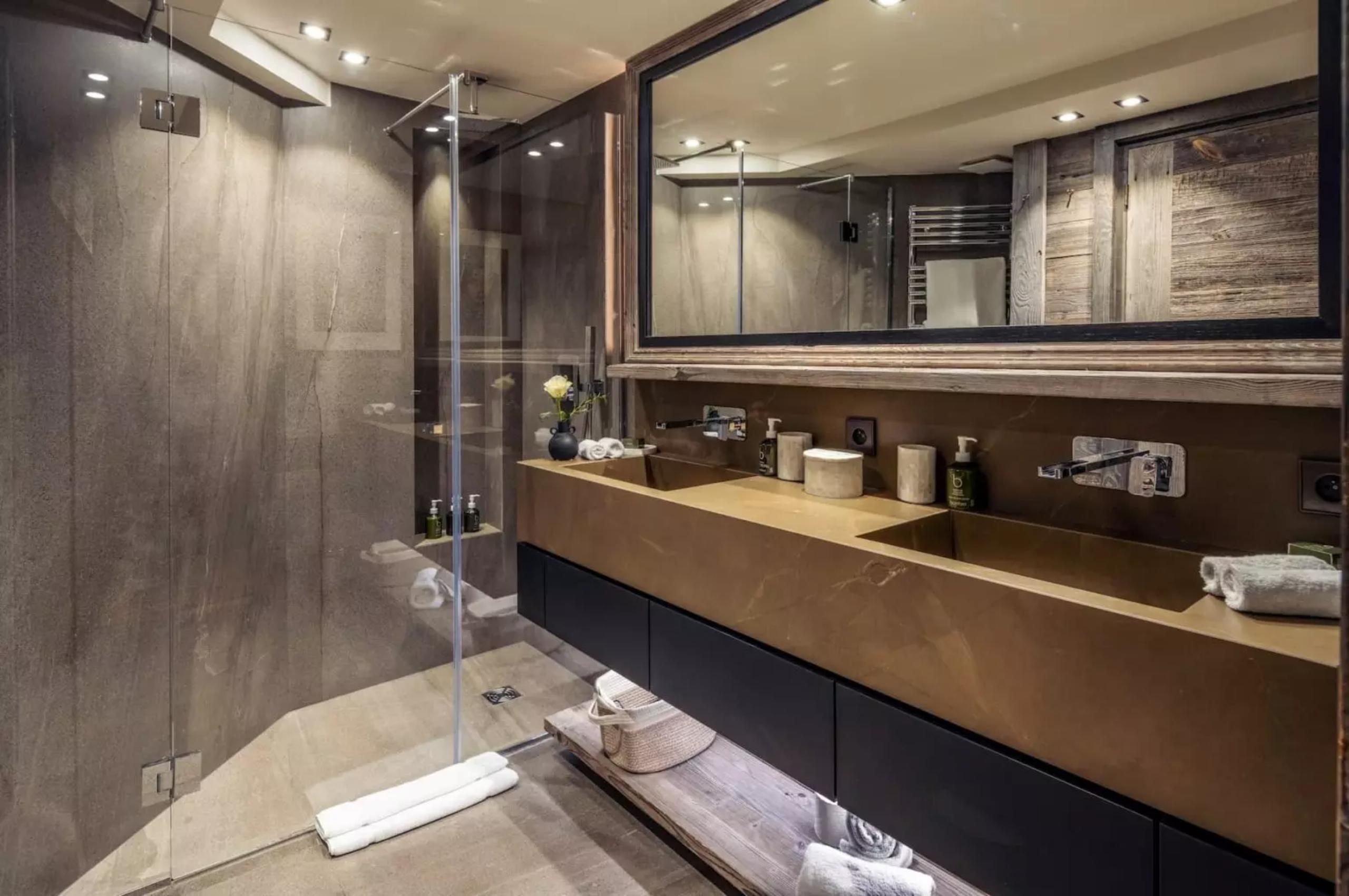 chalet-rosalie-bathroom-double-sink-walk-in-shower-sleek-luxury-courchevel1850