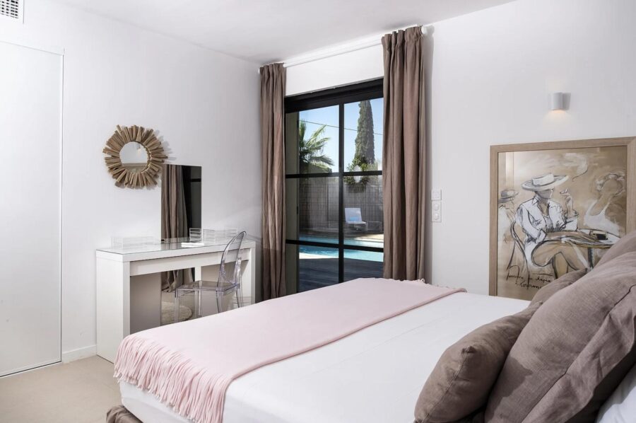 villa-gaela-bedroom-pool-view-serene-design-luxury-gassin