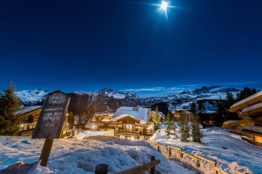 Chalet-nama-exterior-night-luxury-retreat-courchevel1850