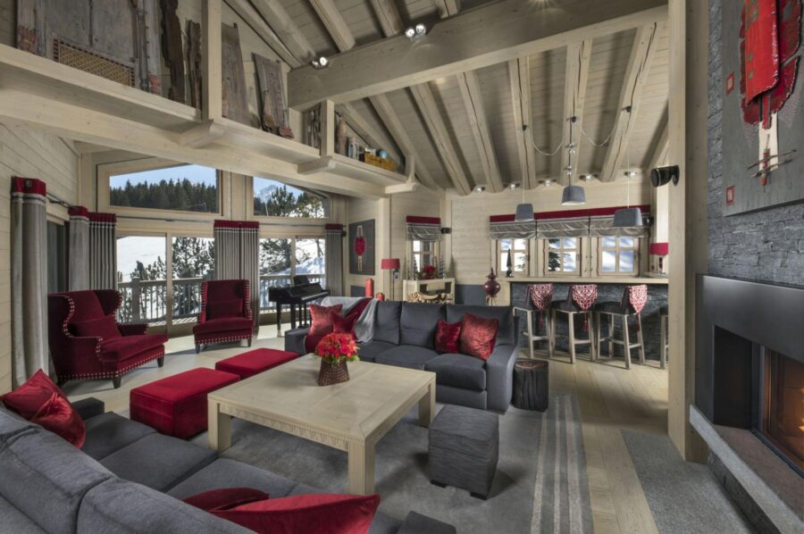 chalet-boisdormat-livingroom-lounge-bar-fireplace-openplan-stunning-mountainviews-sleek-alpine-luxury-design-courchevel