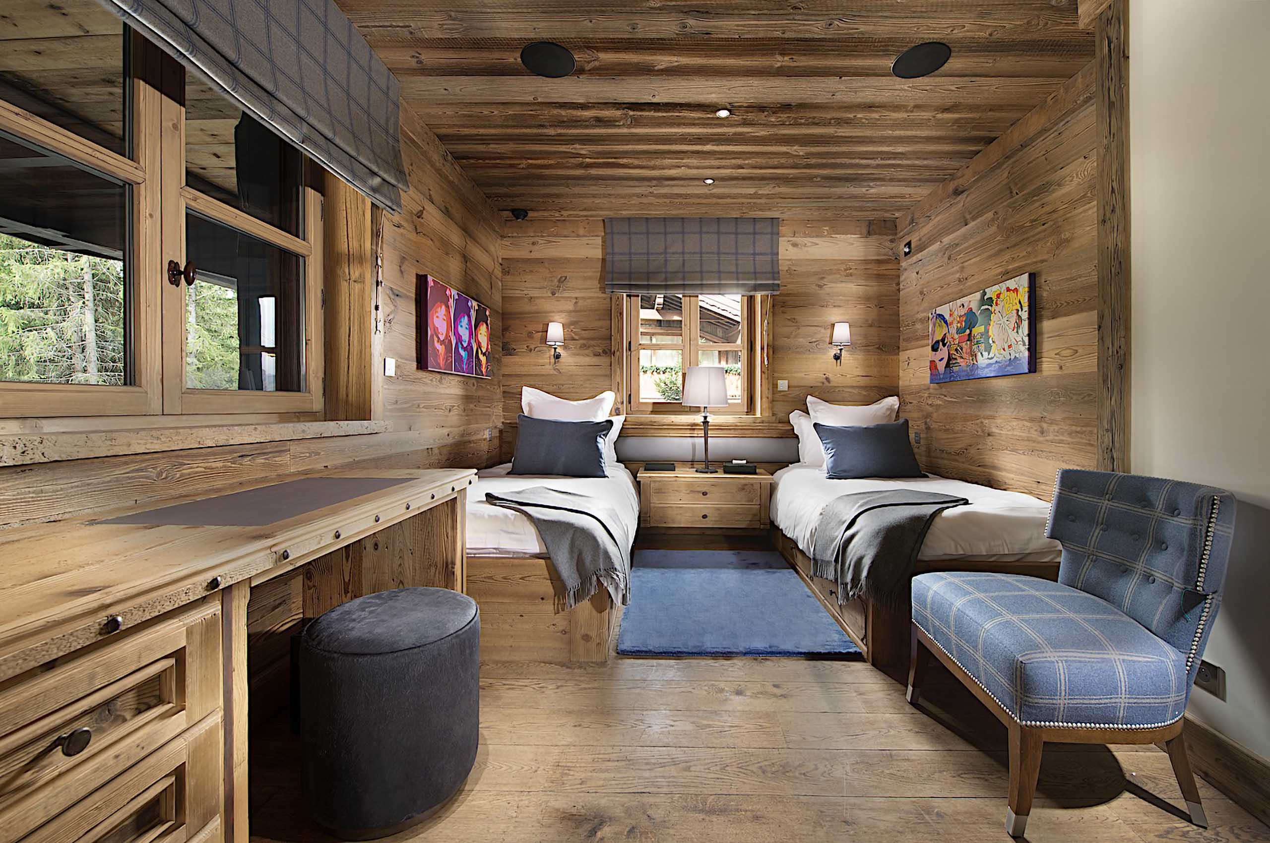 twinroom-kidsroom-scenicviews-alpine-design-courchevel1850-luxury-chalet-edel