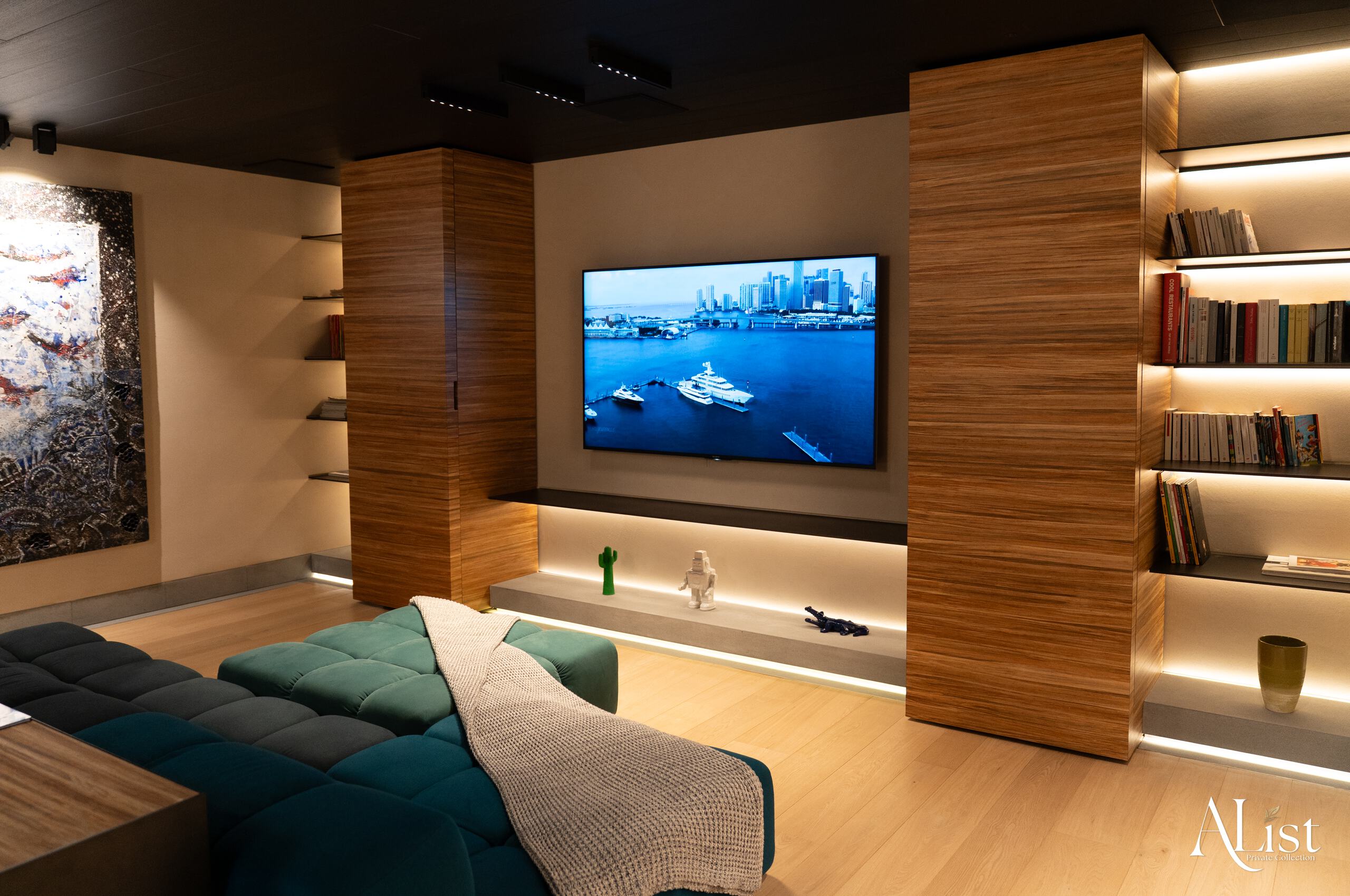 villa-marisa-cinema-tvroom-library-modern-stylish-sleek-cosy-design-luxury-alist-ramatuelle