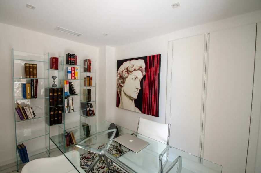 villa-mirelle-office-workspace-artwork-luxury-mougins