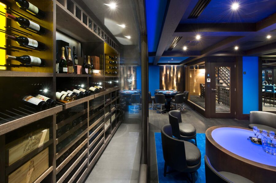 winecellar-gamesroom-bar-pokertable-courchevel1850-luxury-chalet-palais