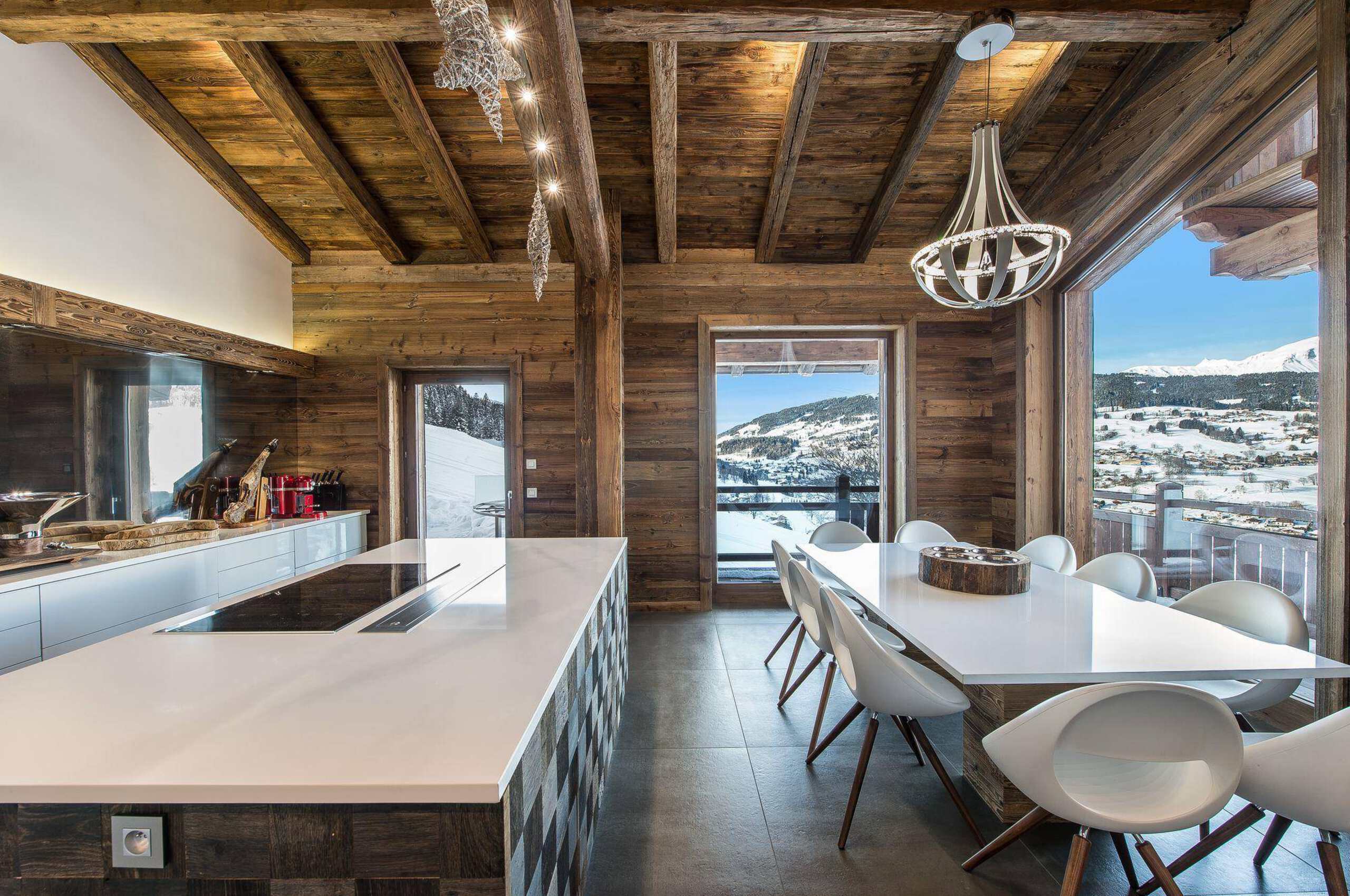 chalet-araceli-diningroom-kitchen-modern-openplan-stunningviews-alpine-luxury-megeve-princesse
