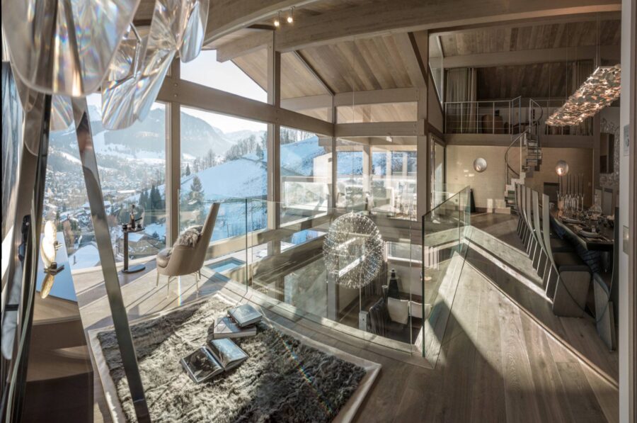 chalet-marianne-dining-room-mezzanine-mountain-views-luxury-elegant-interiors-megeve