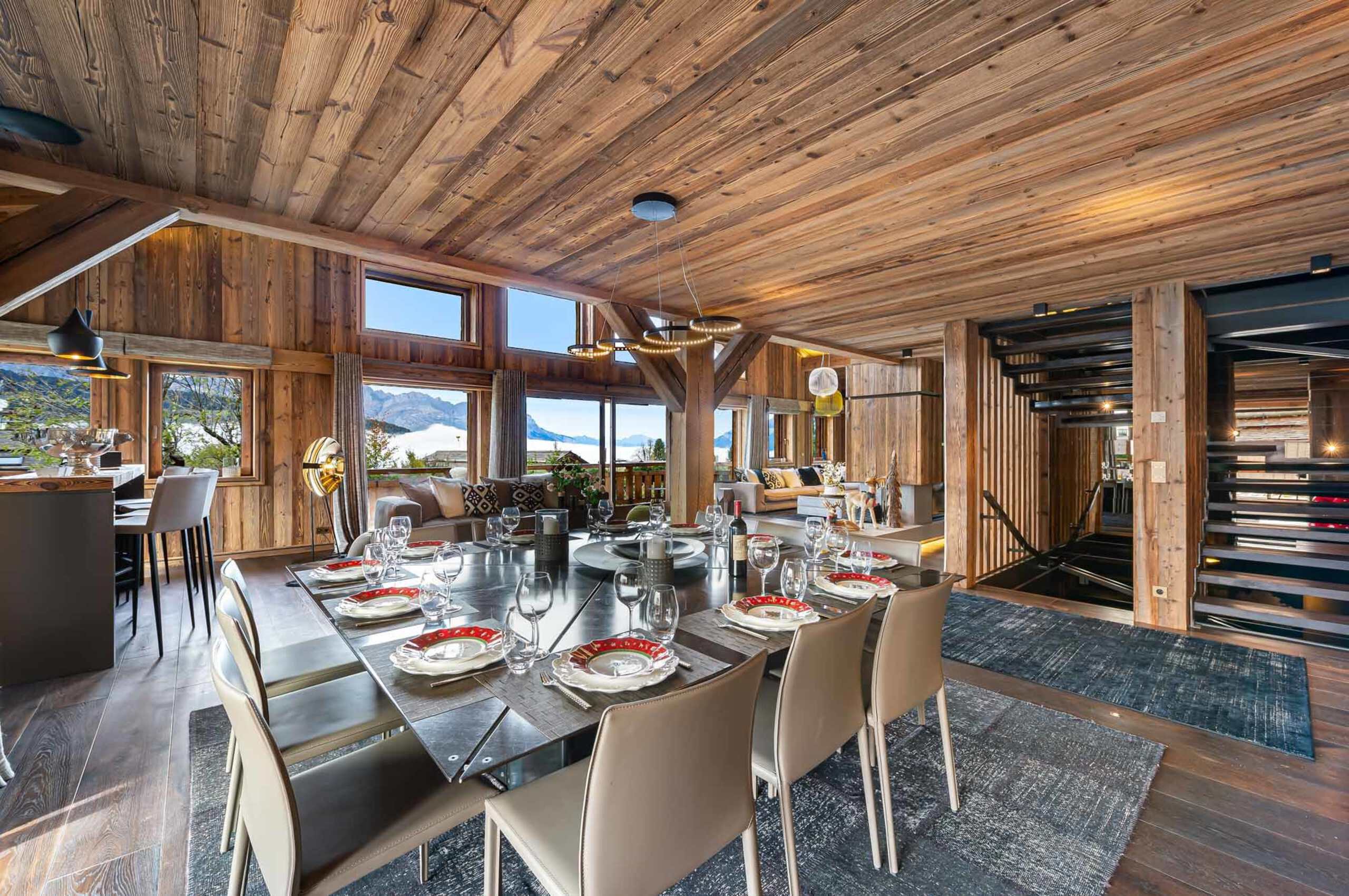chalet-olga-diningroom-openplan-bar-mountainview-luxury-alpine-elegance-stylish-interior-megeve