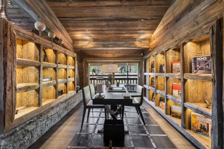 chalet-sabine-office-work-library-luxury-elegant-alpine-interiordesign-megeve