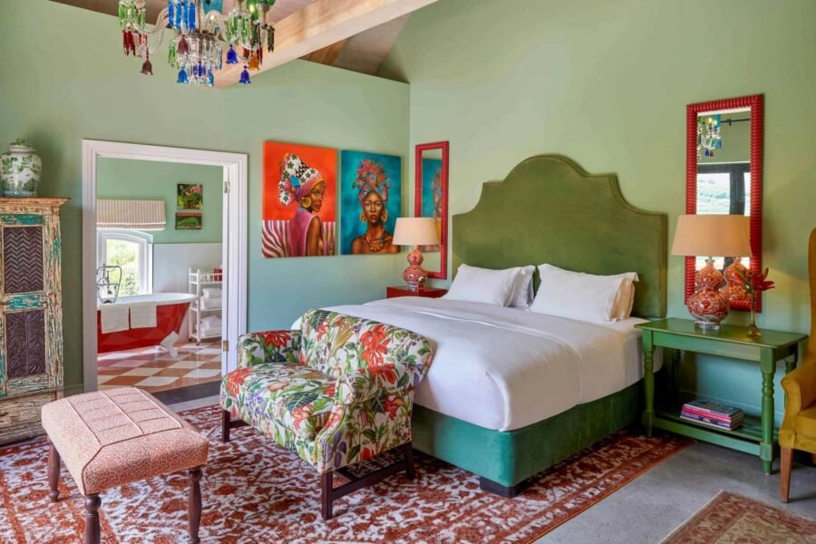 villa-frankie-bedroom-elegant-bold-bright-interior-design-ensuite-luxury-southafrica
