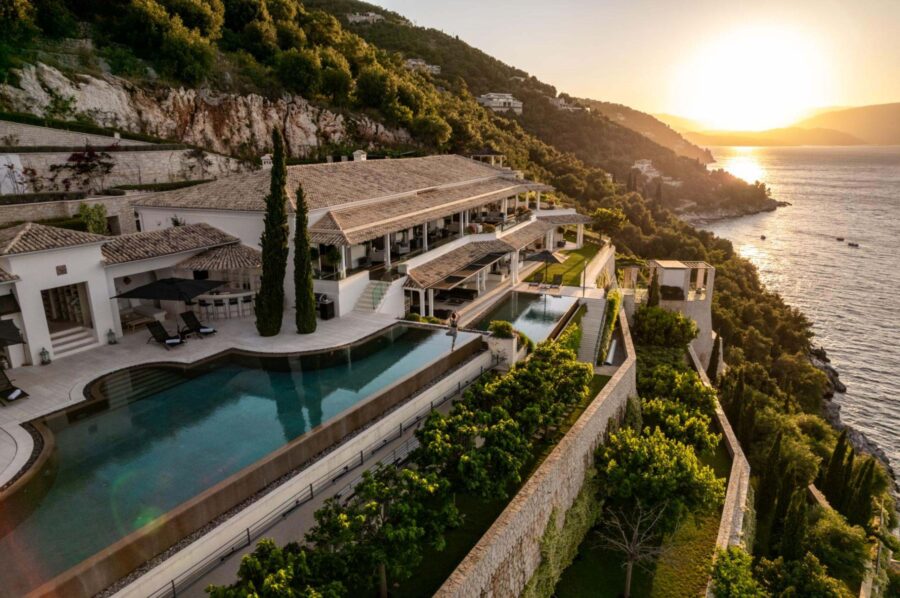 villa-chara-exterior-infinity-pool-sea-view-retreat-gardens-terrace-grand-luxury-rental-corfu