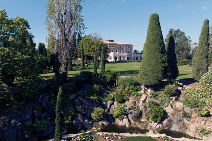 villa-clemence-exterior-landscaped-garden-river-grounds-luxury-rental-retreat-cannes