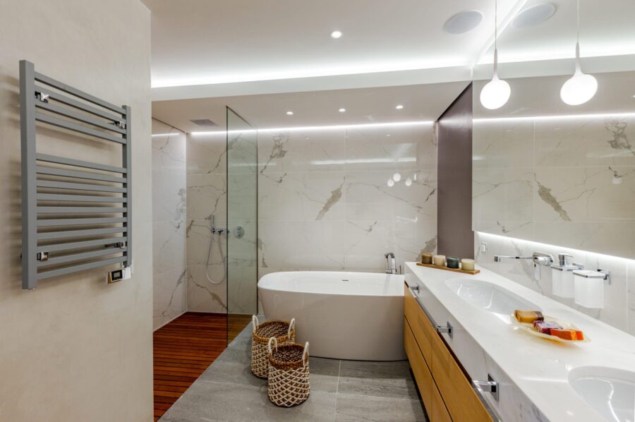 villa-octavia-bathroom-bathtub-double-sink-modern-sleek-design-luxury-crete