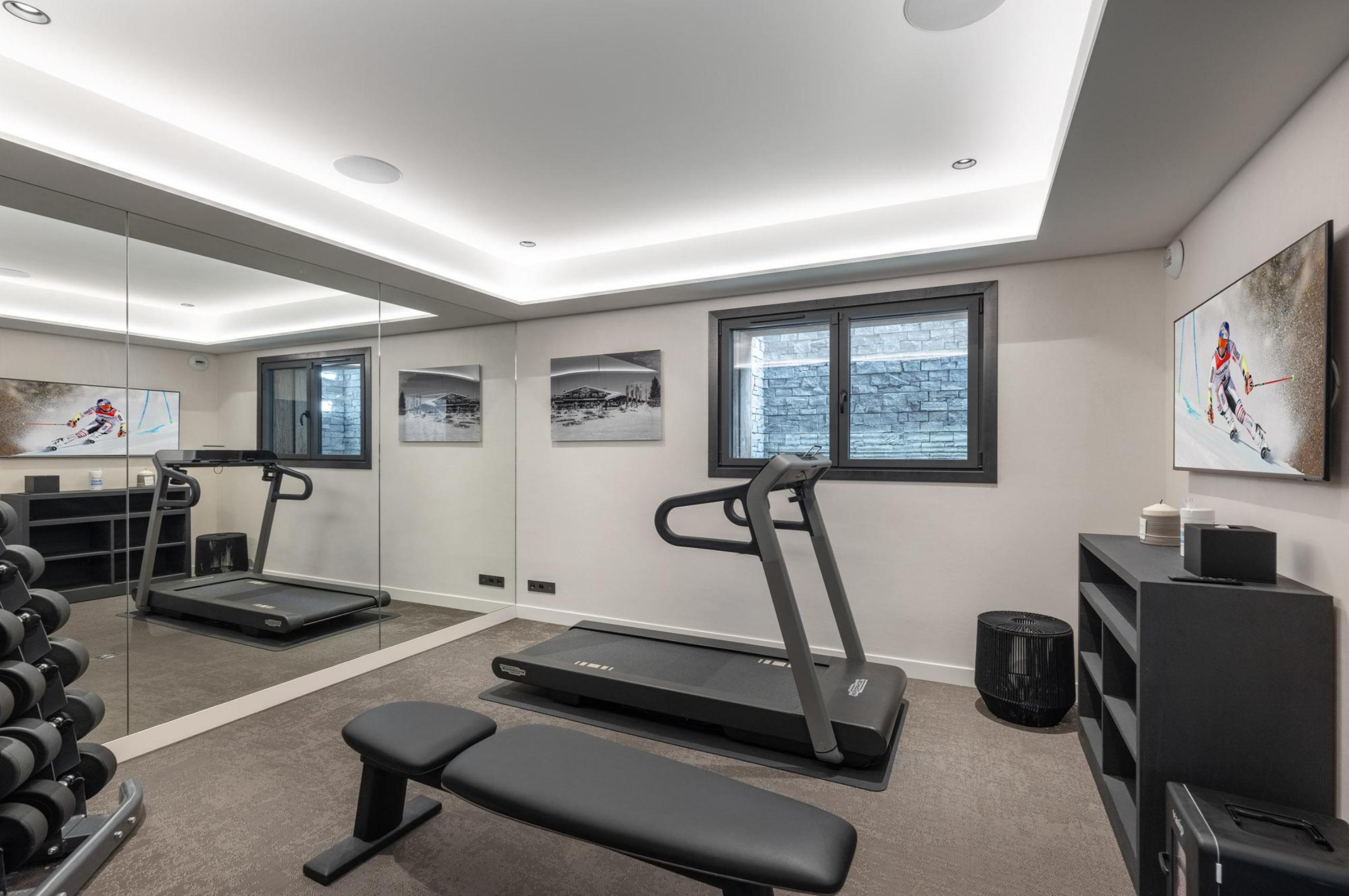 chalet-griselda-gym-fitness-suite-wellness-workout-luxury-megeve