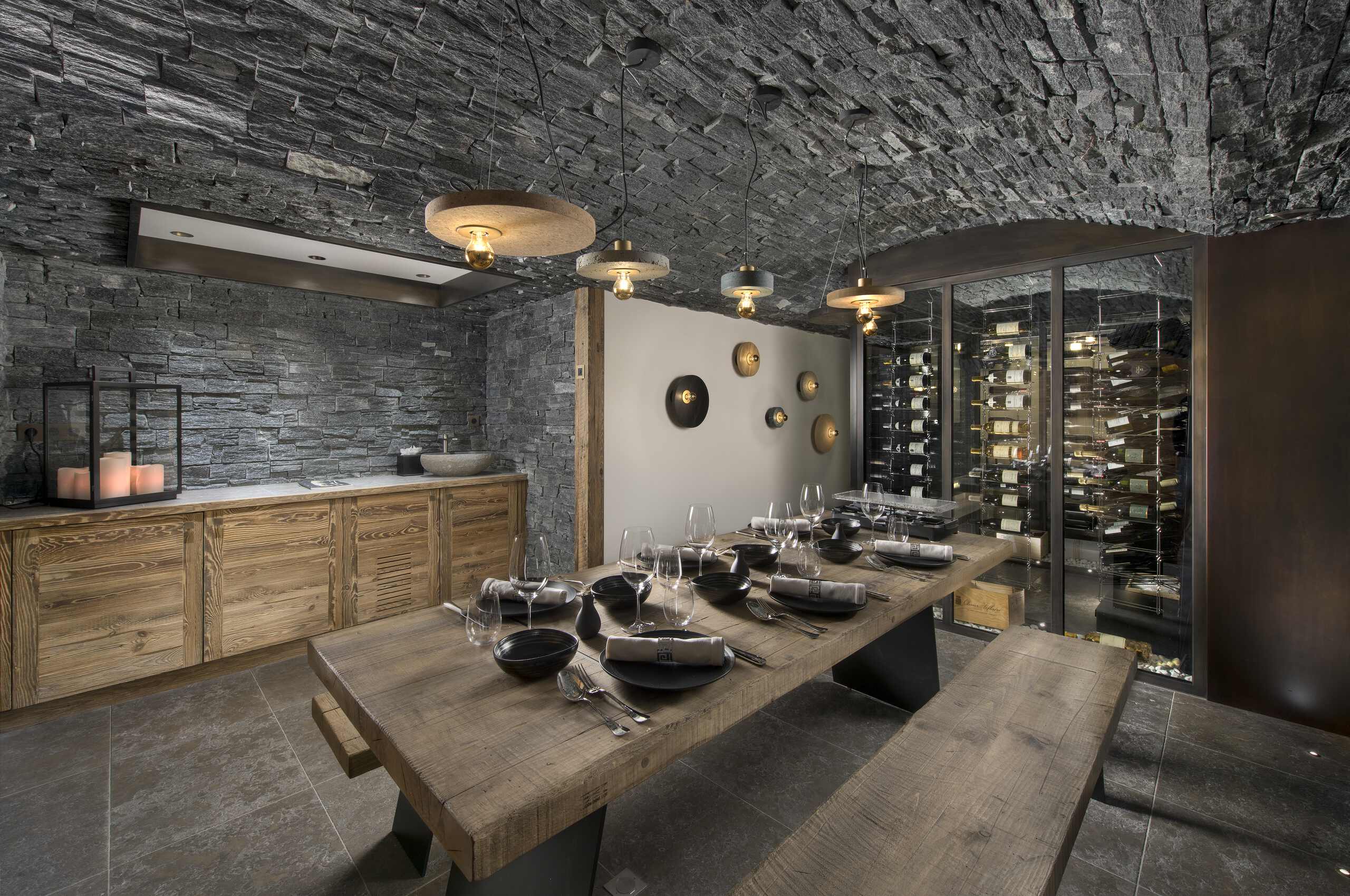 chalet-anastasia-winecellar-diningtable-tastingroom-modern-elegant-interior-alpine-chic-courchevel1850-luxury