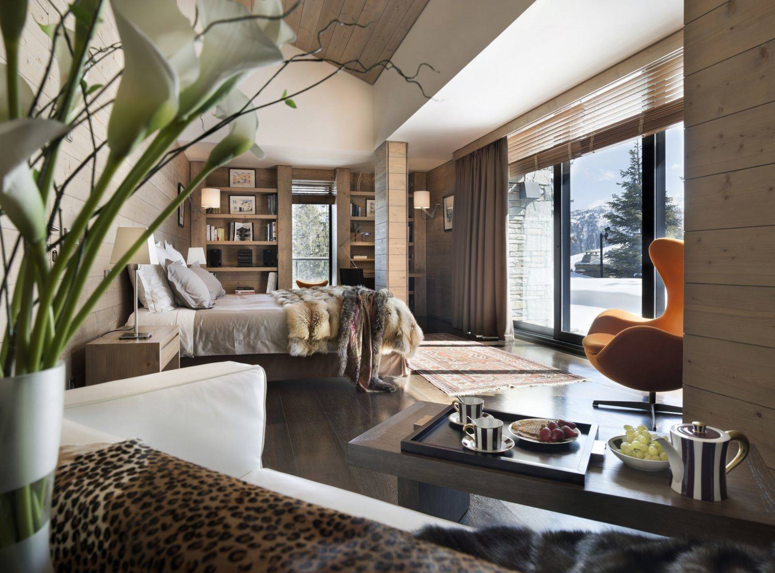 chalet-giselle-bedroom-mountainview-modern-stylish-luxury-alpine-design-courchevel1850