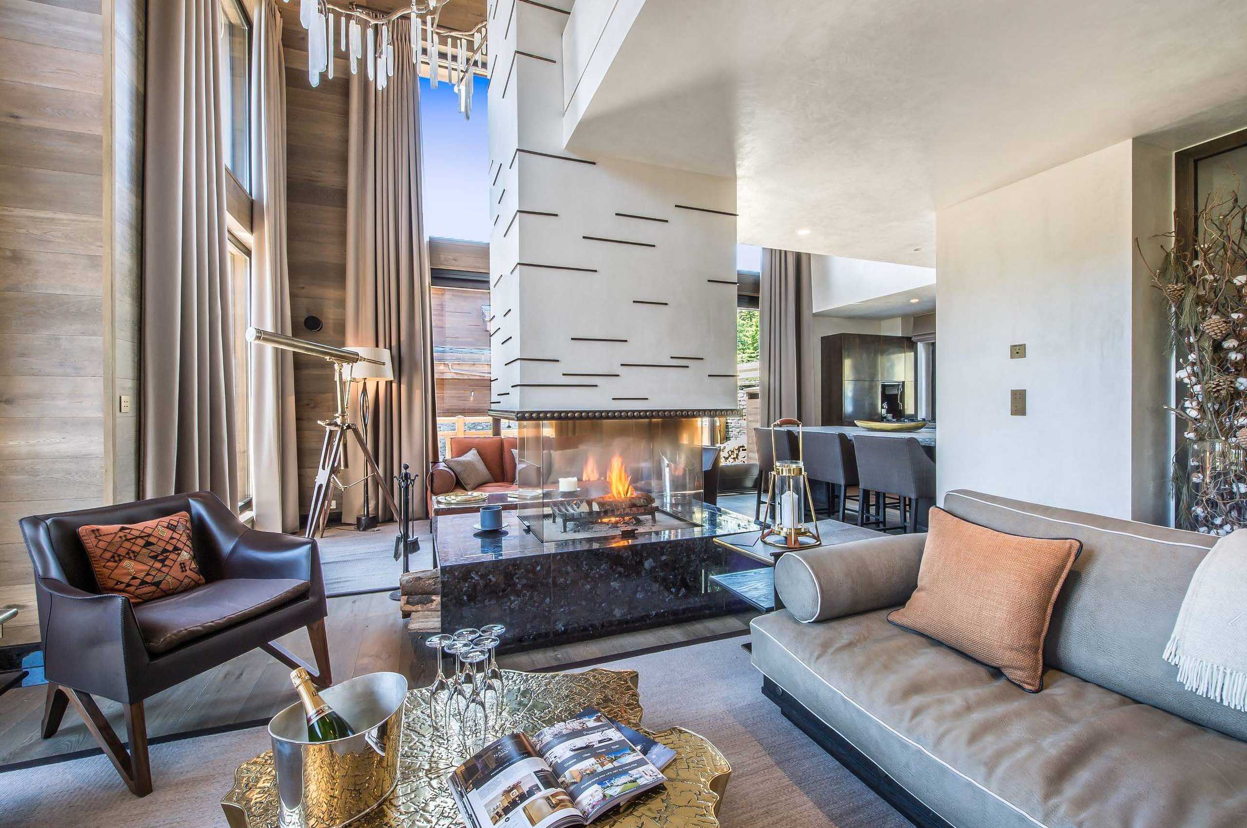 chalet-perce-livingroom-fireplace-luxury-modern-alpine-retreat-courchevel1850