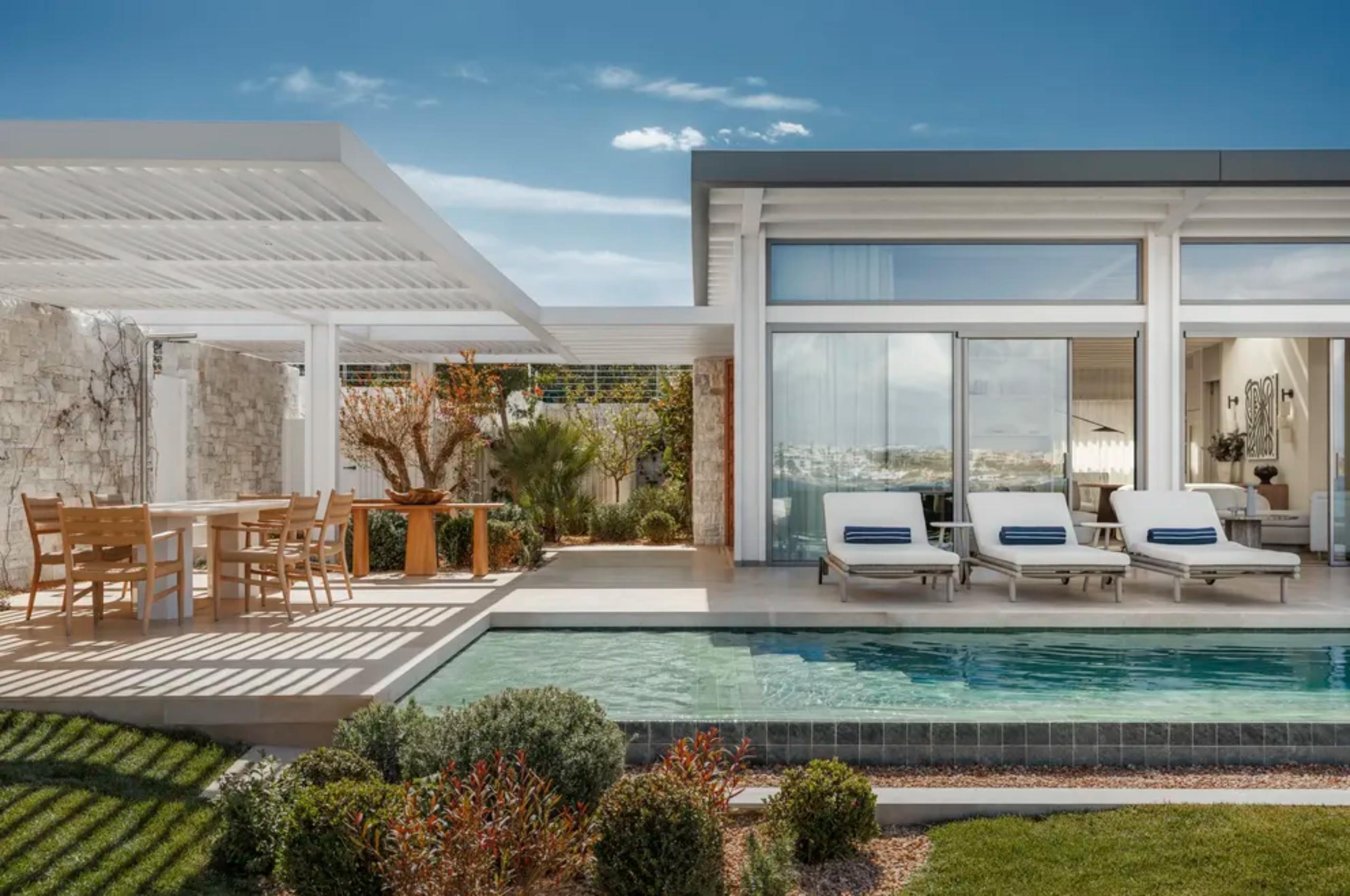 villa-astrid-exterior-swimming-pool-garden-terrace-modern-luxury-rental-athens