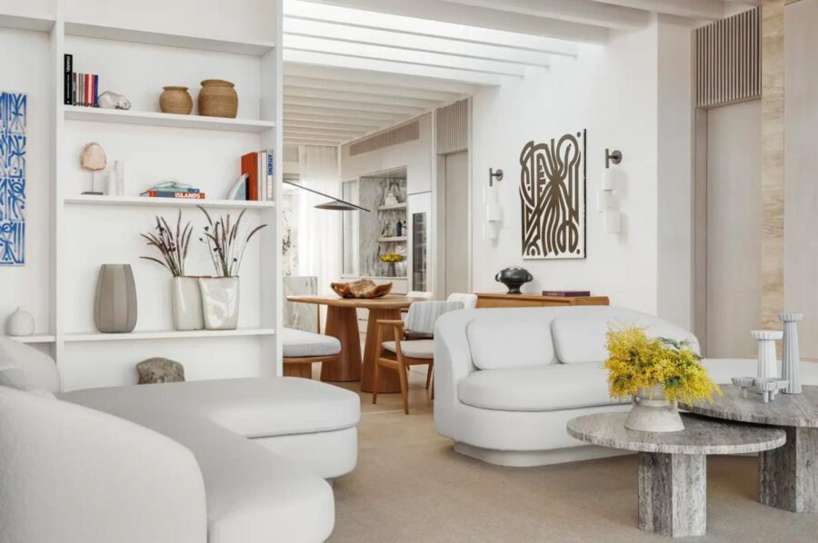villa-astrid-living-room-dining-room-openplan-bright-modern-artwork-luxury-interiors-athens