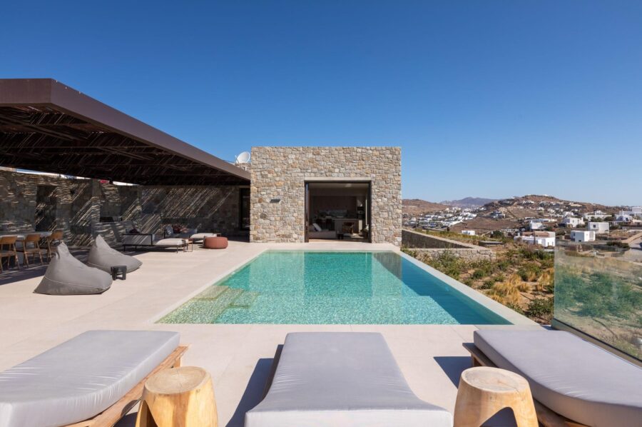 villa-august-swimming-pool-terrace-sunlounger-alfresco-lounge-dining-luxury-retreat-mykonos
