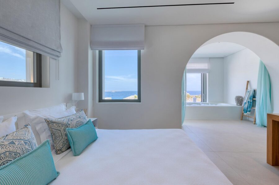 villa-diana-bedroom-scenic-sea-views-ensuite-bathtub-serene-design-luxury-mykonos