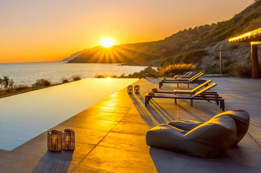 villa-nadia-infinity-swimming-pool-sea-view-sunset-luxury-crete