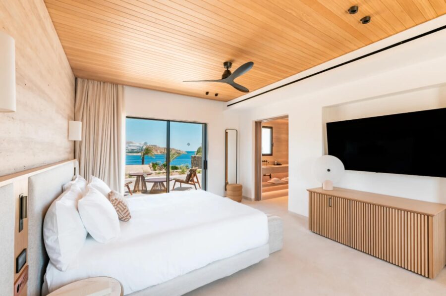 villa-paloma-bedroom-sea-view-ensuite-terrace-serene-modern-luxury-design-mykonos