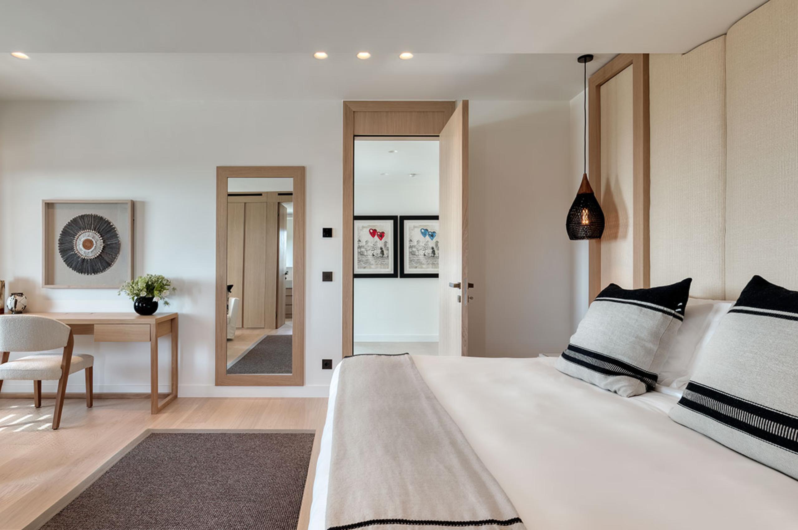 villa-petra-bedroom-spacious-desk-artwork-serene-modern-design-luxury-mykonos