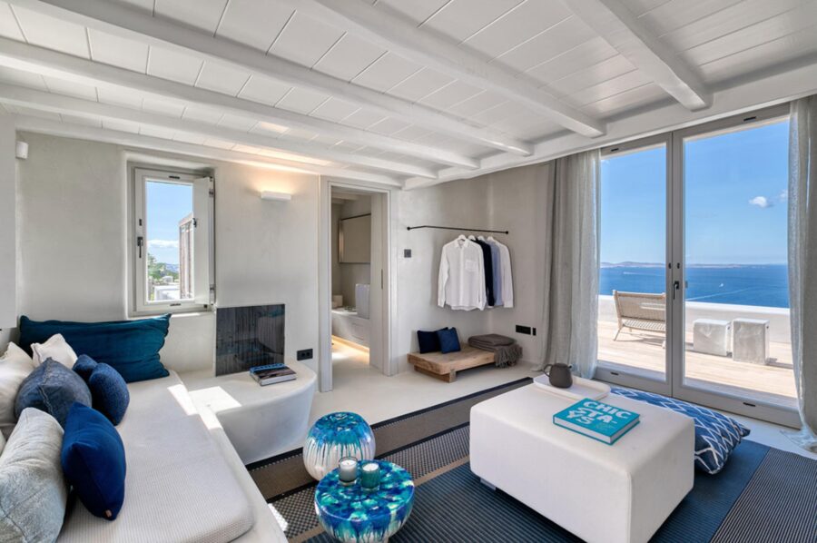 villa-selina-bedroom-living-area-sea-view-serene-mediterranean-design-luxury-mykonos