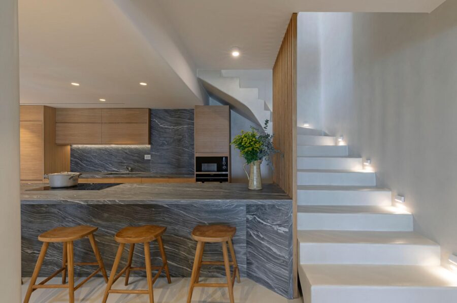 villa-zeta-kitchen-sleek-marble-design-staircase-elegant-interior-luxury-mykonos