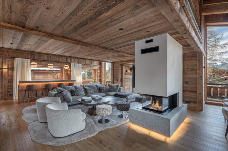 chalet-sage-living-room-fireplace-spacious-openplan-modern-design-luxury-megeve
